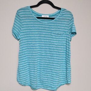 my style Striped Short Sleeve Shirt